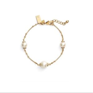 KATE SPADE Crystal Pearl Earrings & Bracelet